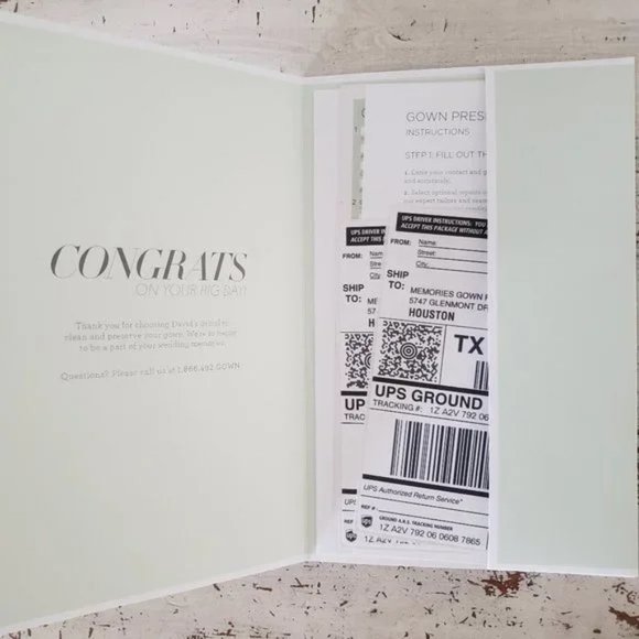 NWOT Love Me Forever Gown Cleaning & Preservation Kit - Picture 5 of 9